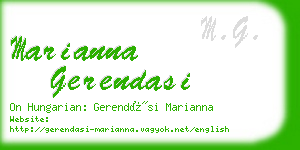 marianna gerendasi business card